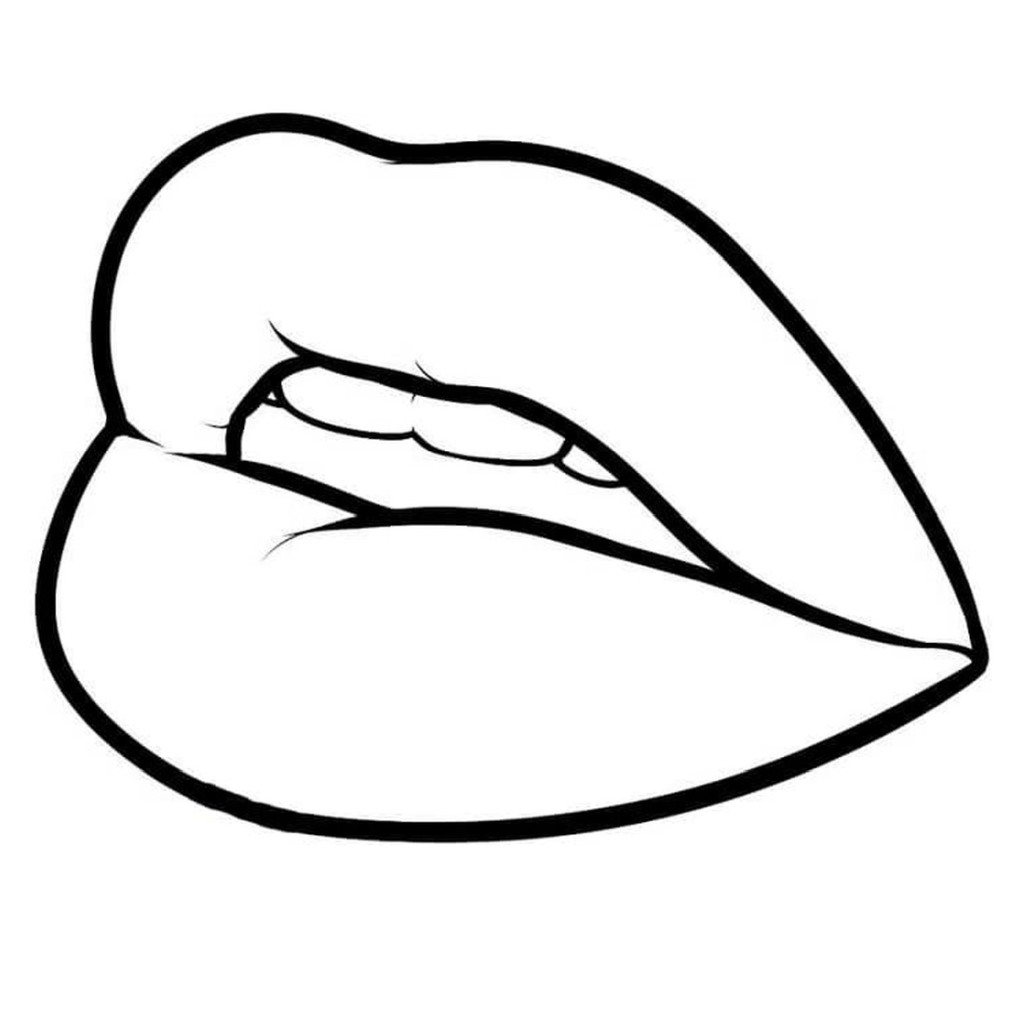 Lips makeup for coloring