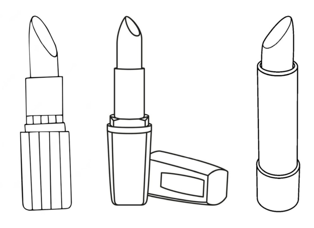 lipstick coloring pages