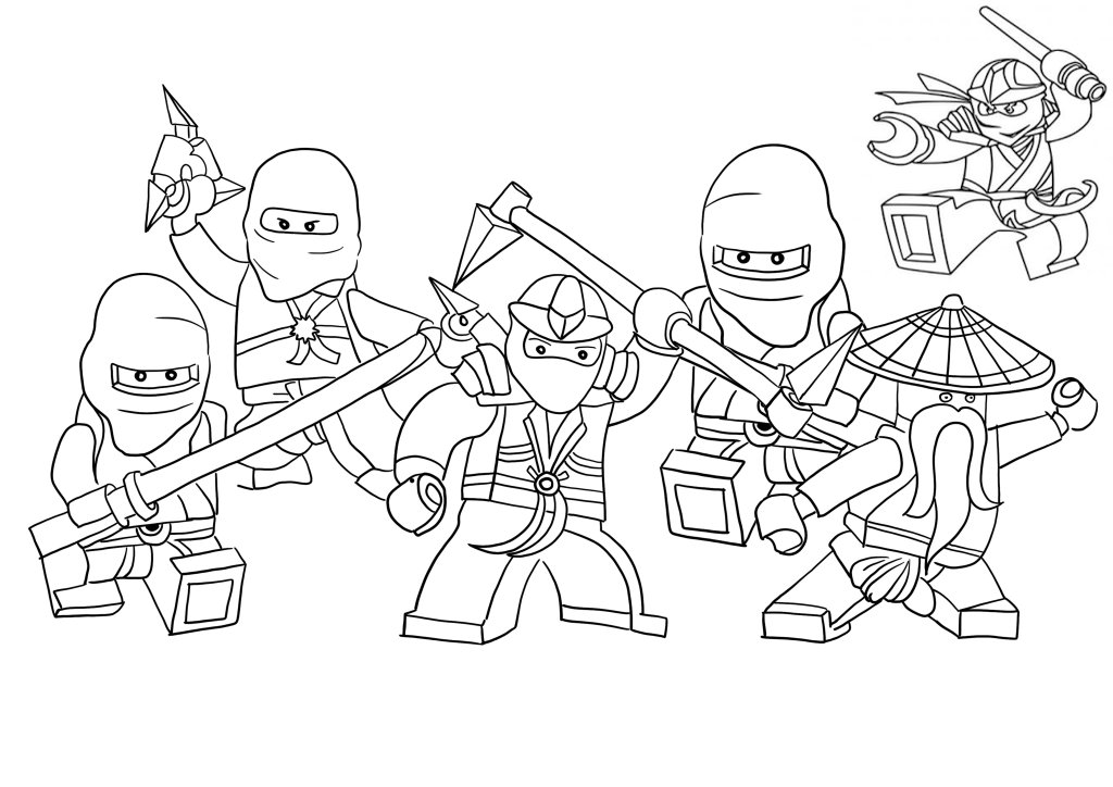 Ninjago Fight for coloring