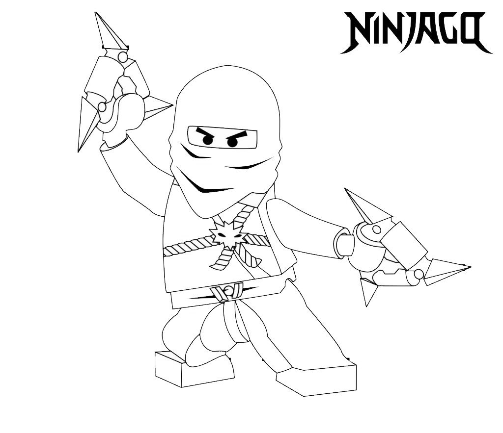 Ninjago Zane for coloring