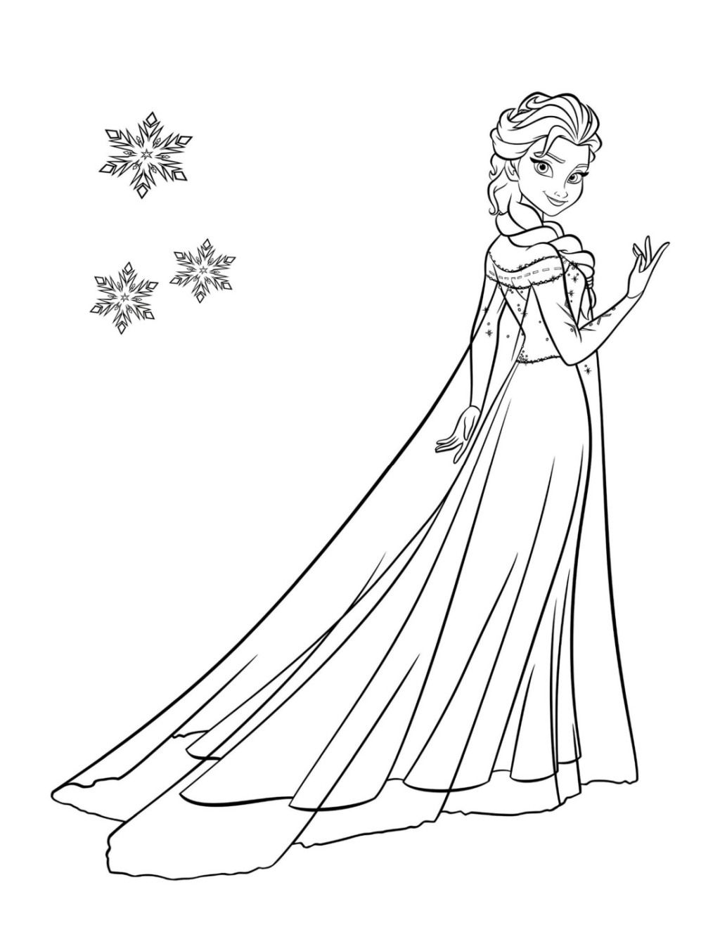 Frozen Elsa coloring