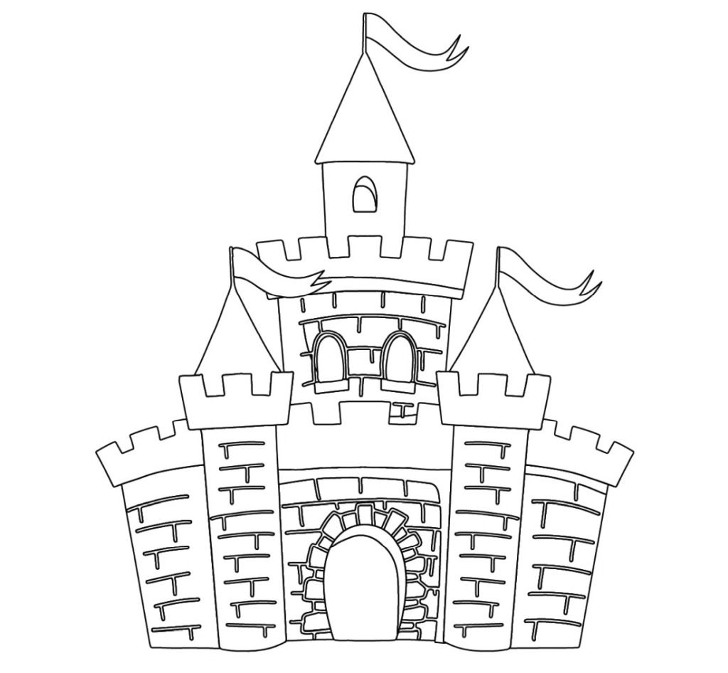 Princess castle coloring