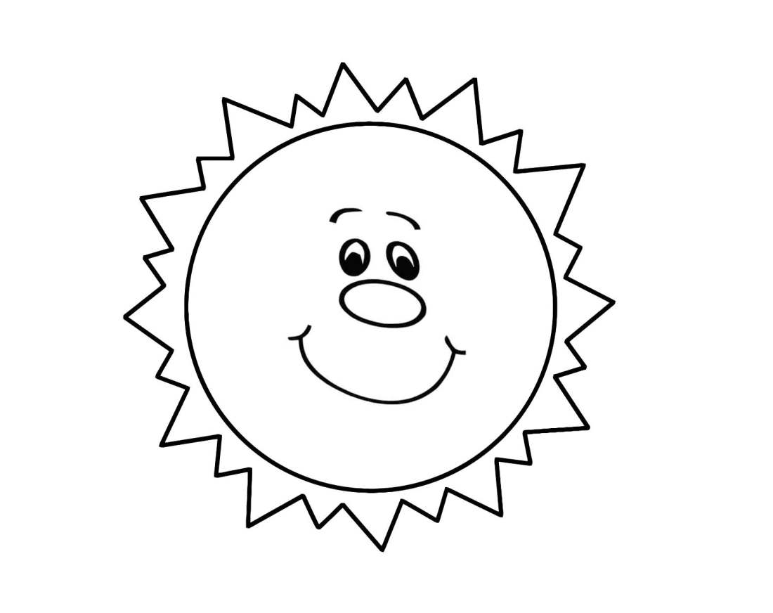 Smile sun coloring