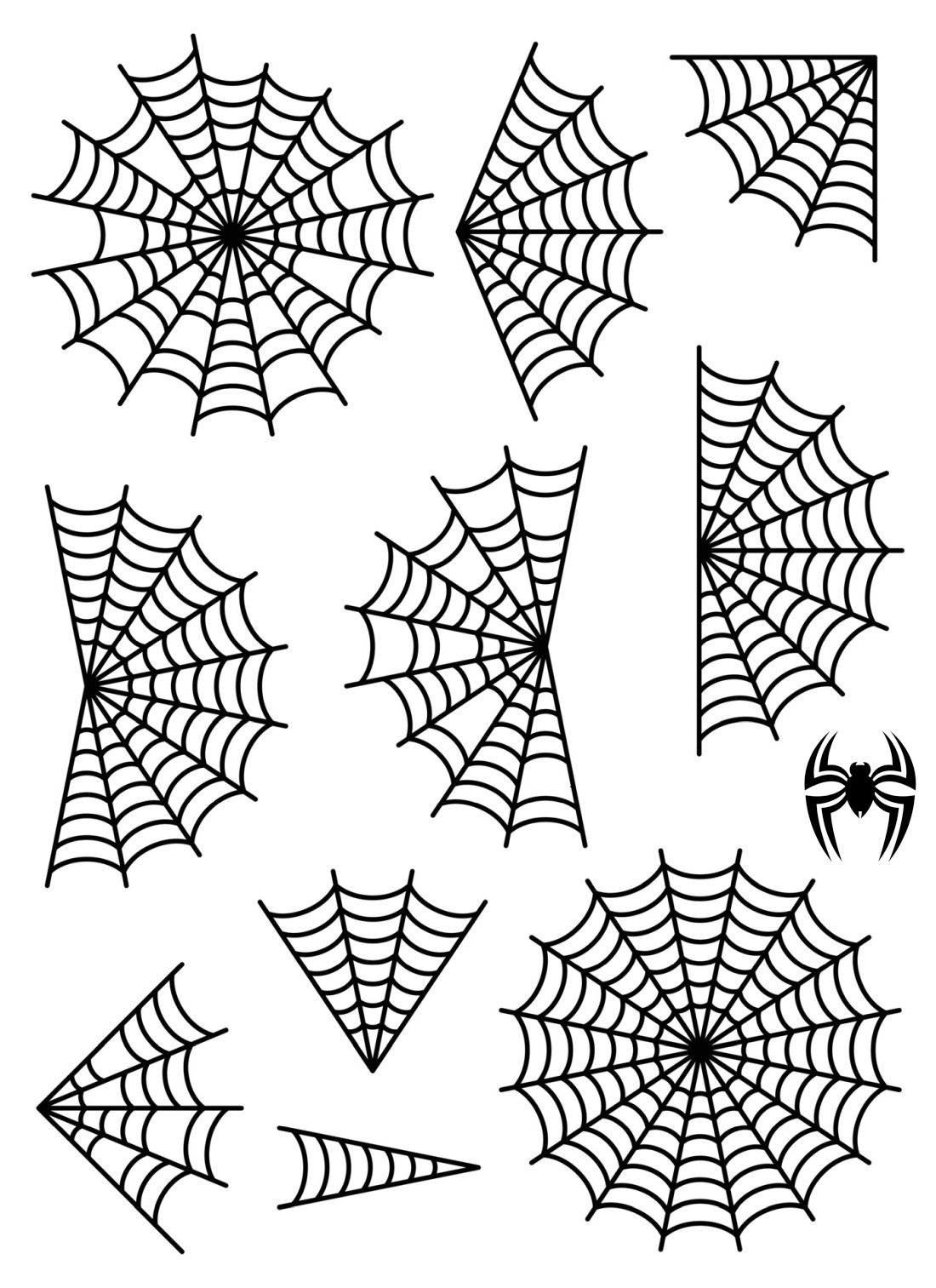 Spider-web for coloring