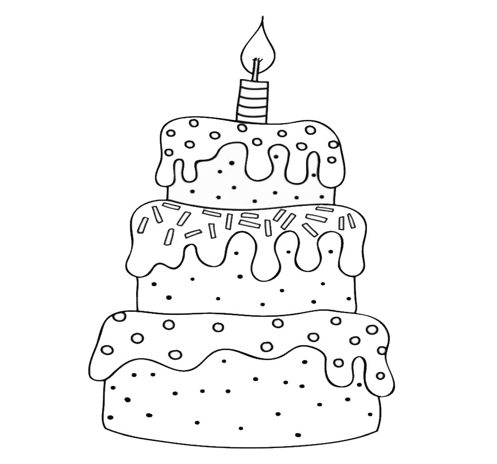 जन्मदिनाचा रंगाच्या केक