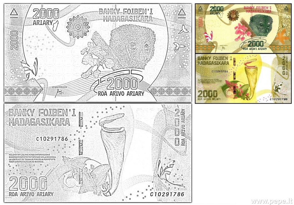 2000 Madagaskar Ariary