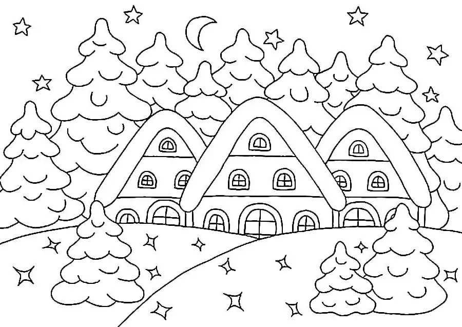 3 cabañas de invierno