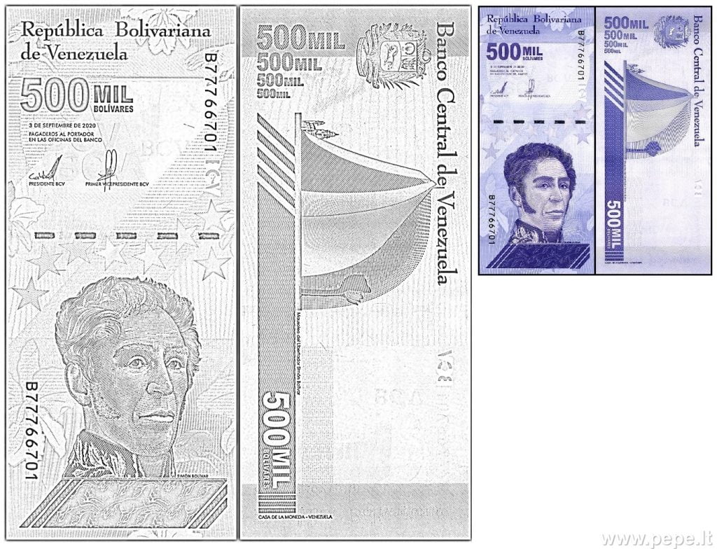 5000000 Venezuelan bolivar nga kwarta