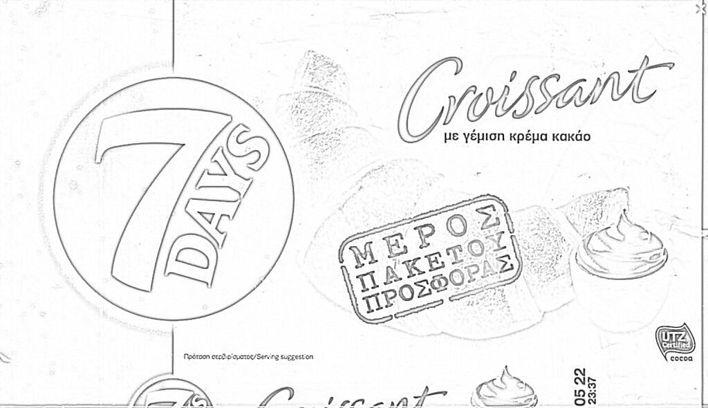 7 Days Croissant de colorat