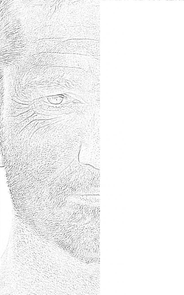 La pittura del viso di Gerard Butler