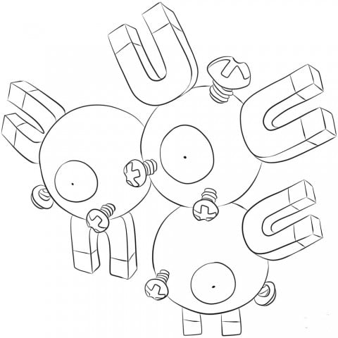 Kleur die magneton in