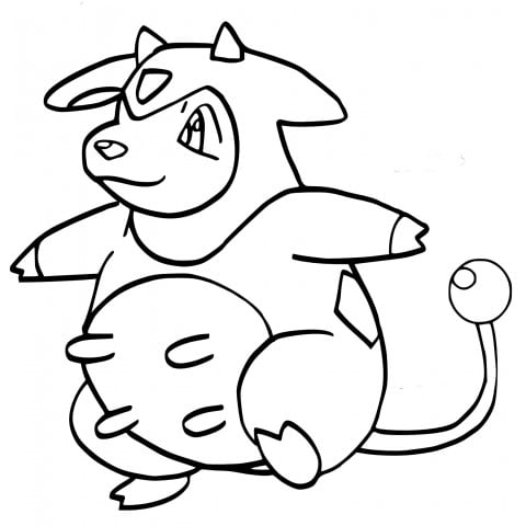 Miltank para colorear para colorear