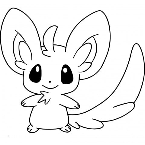 Minccino coloriages