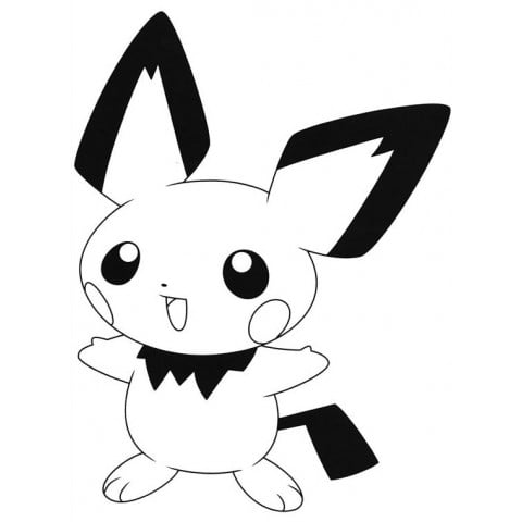 Pichu spalvinimas