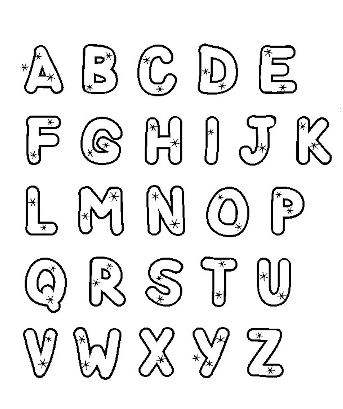 Alphabet Ausmalbilder