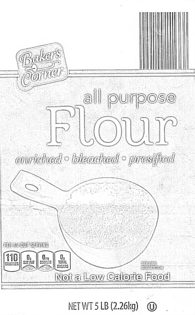All purpose flour spalvinti