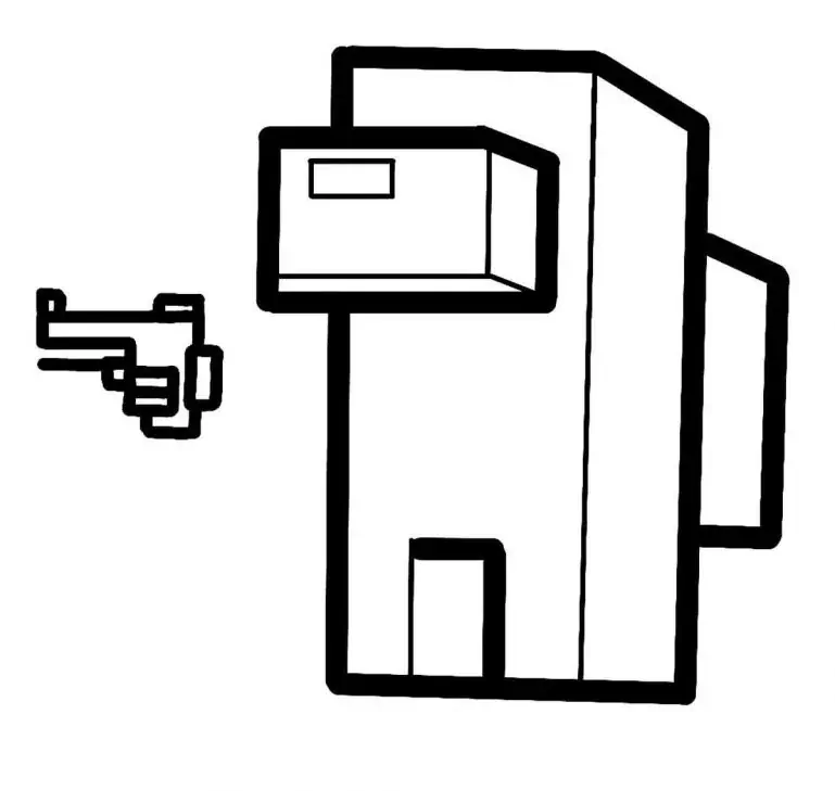 Med ZDA minecraft risba v barvi