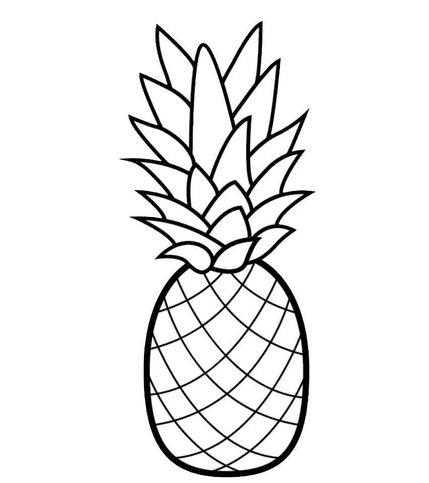 Piña para colorear