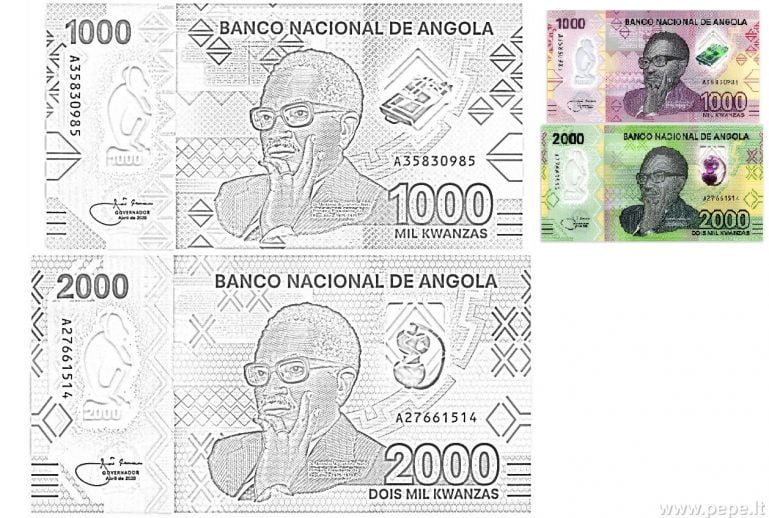 Le banconote angolane sono colorate
