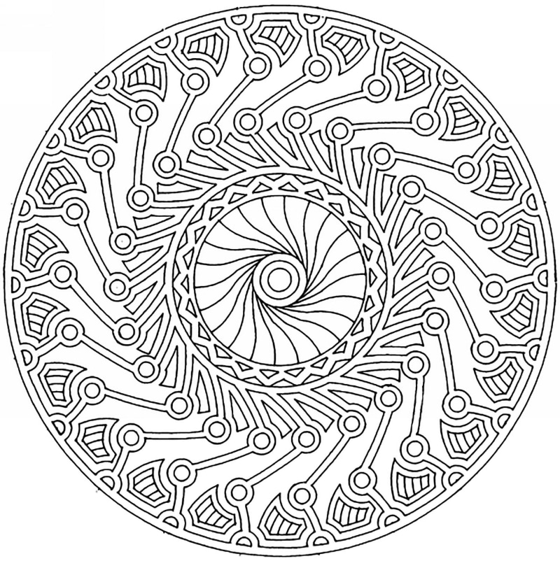 pyöreä mandala ympyrä