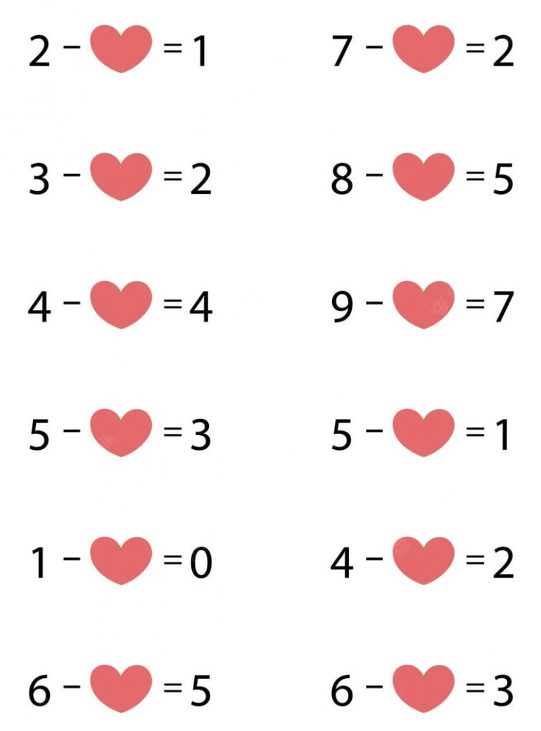 mathématiques de soustraction pour les élèves de première année