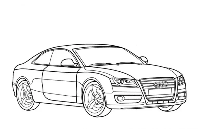 Voiture Audi coloriage