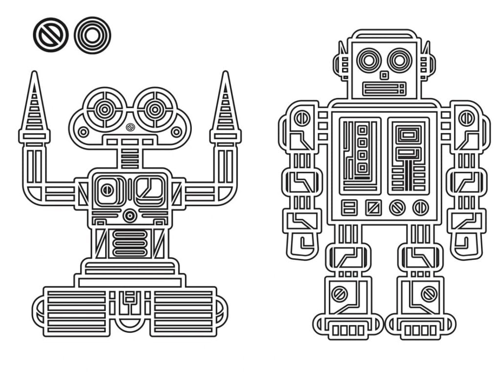 Chiziqlar bilan robotlar