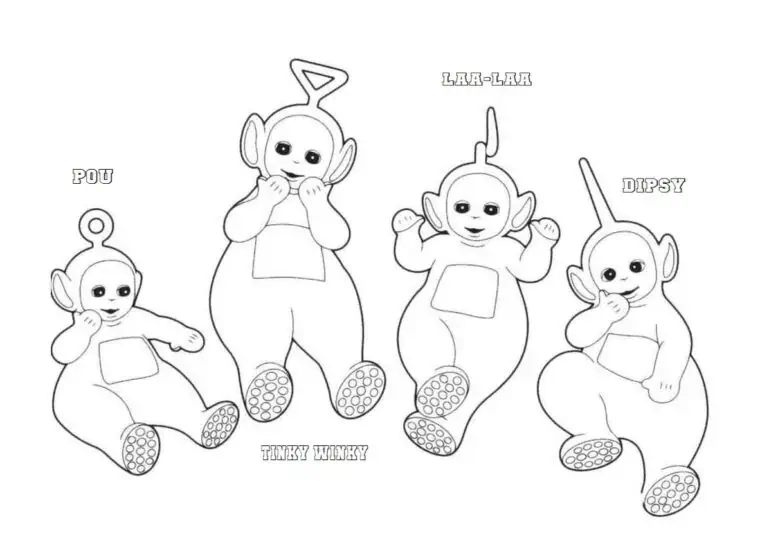 4 télétabs coloriages