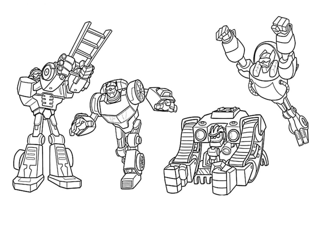 4 Transformers puissants pour colorier les enfants