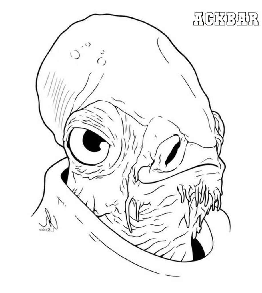 Ackbar da colorare