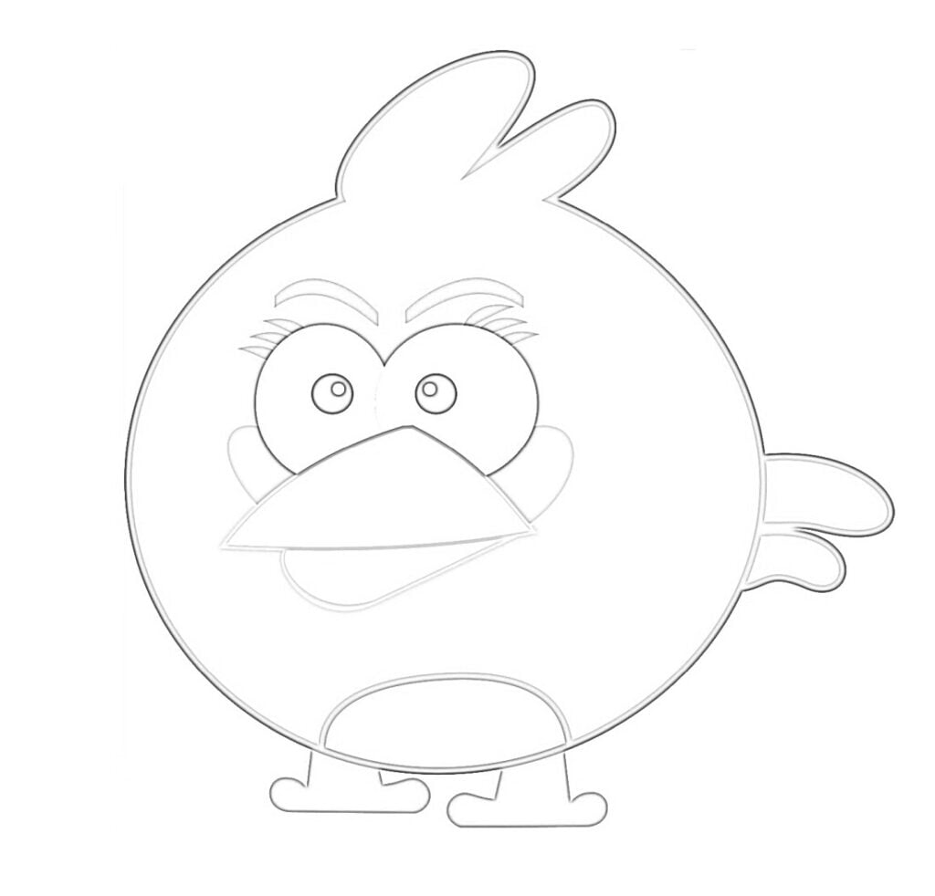 رسومات للتلوين Angry birds