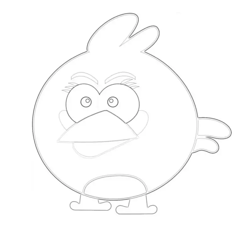 angry birds для розмальовки