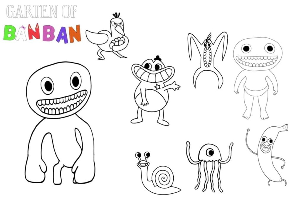 Banban dessin coloriages, jardin de