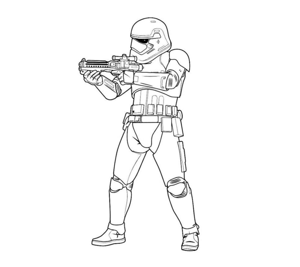 coloriages de stormtrooper maladroit