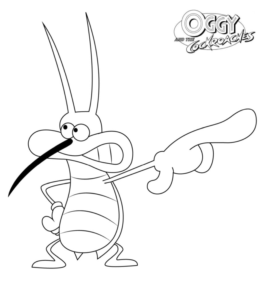 Cucaracha para colorear