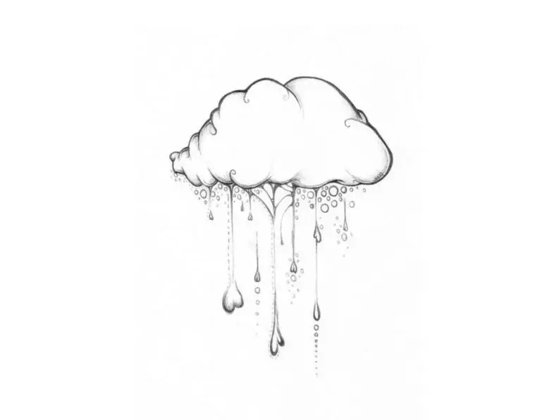 dibujos a lápiz para colorear - nube