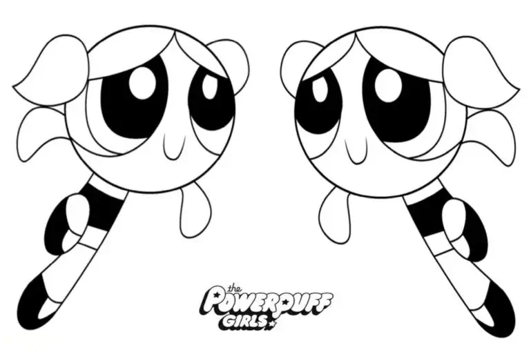  Coloriages de filles Powerpuff
