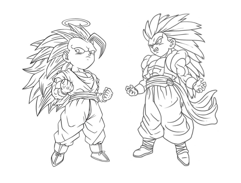Ausmalbilder Dragon Ball Z 80  Goku desenho, Páginas para colorir, Desenhos  swag