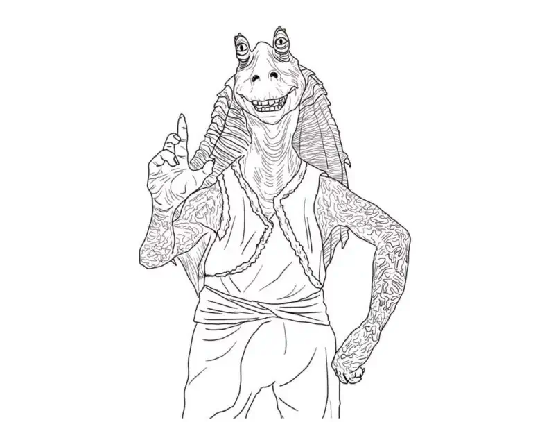 JarJar z obarvení star wars