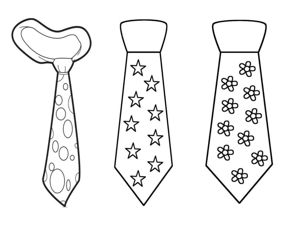 Cravates coloriages