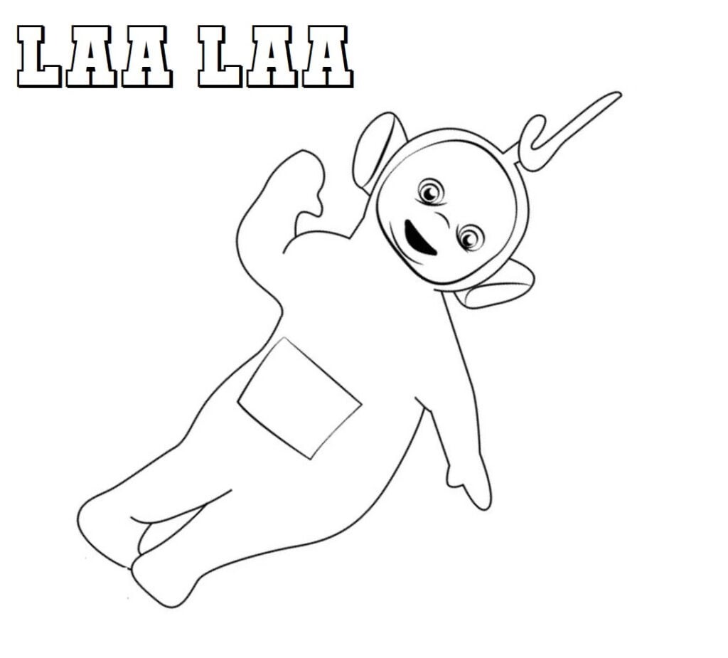 Laa-laa para colorir