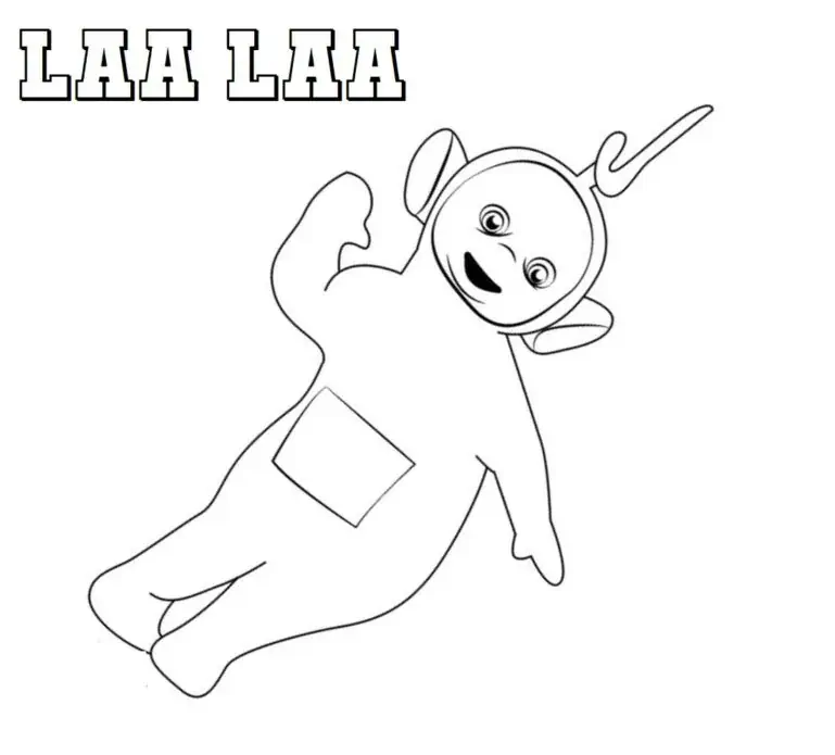 Laa-laa pour colorier