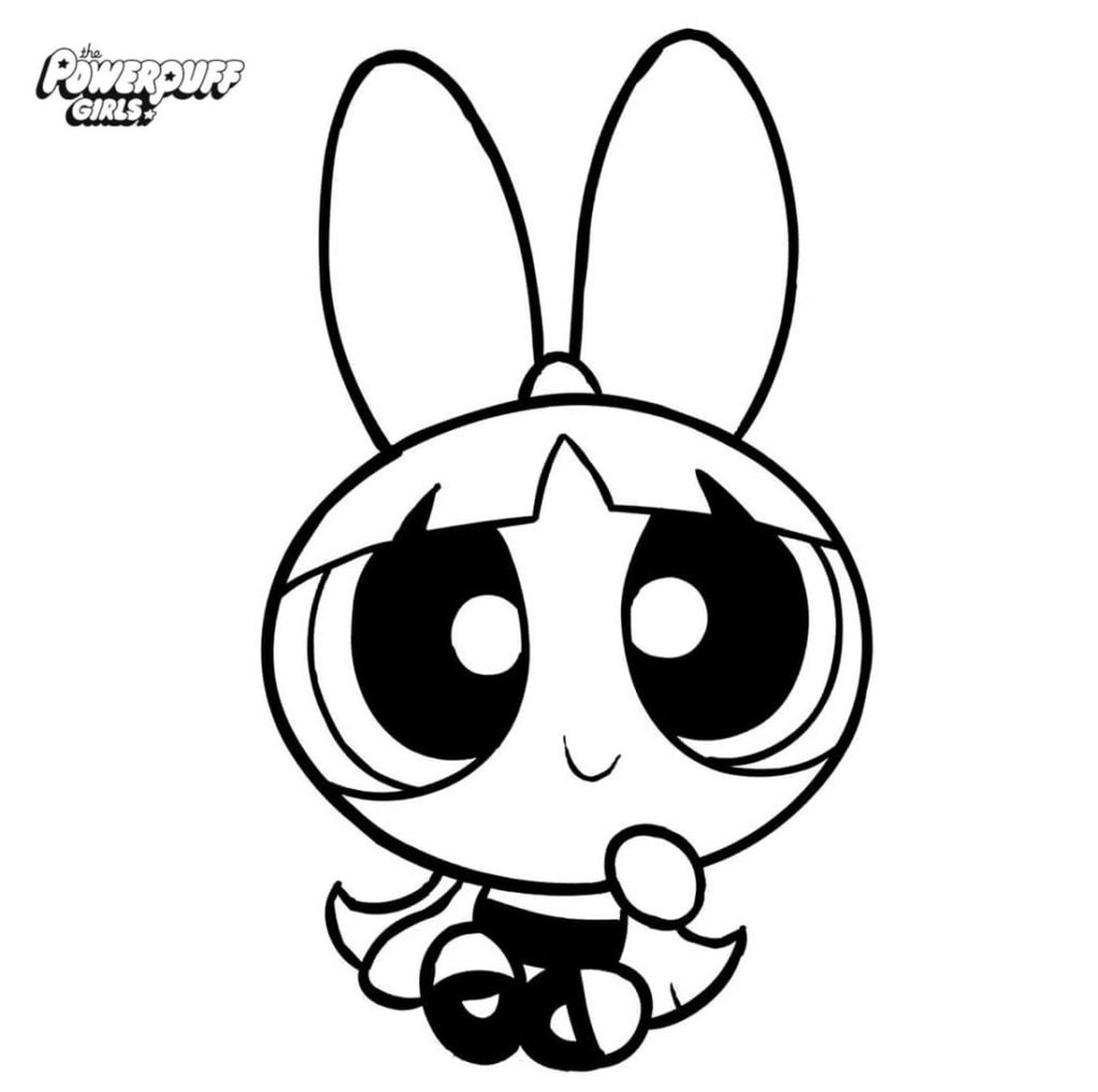 Ang maliit na powerpuff girl drawing para sa mga bata