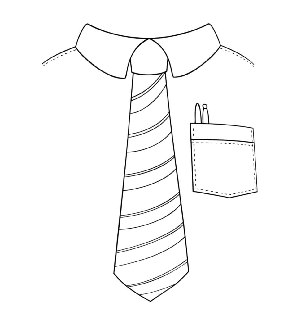 Hemd-Krawatten-Färbung