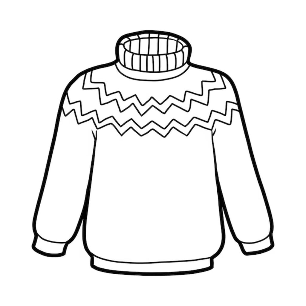 Sweater til farvelægning