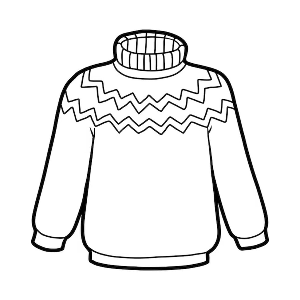 Sweter kolorowanki