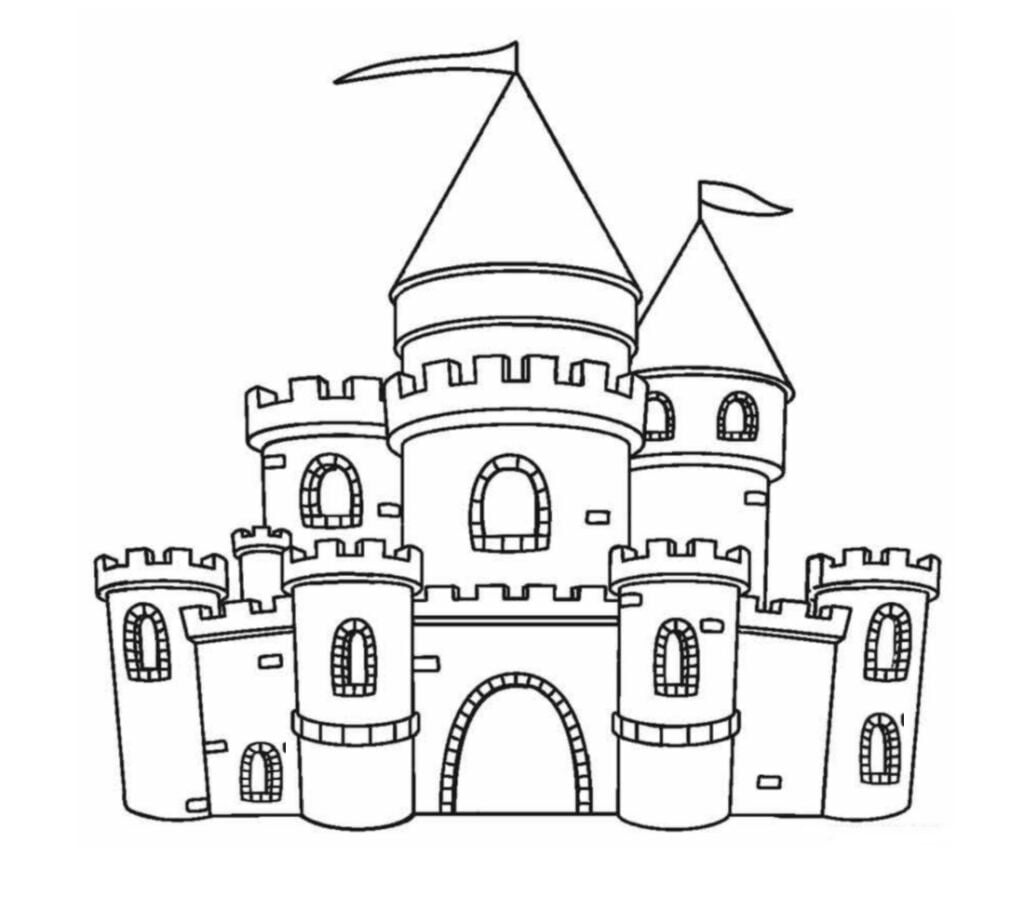 Omaľovánky hradu