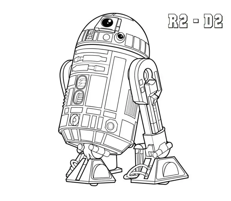 R2 D2 robot omalovánky