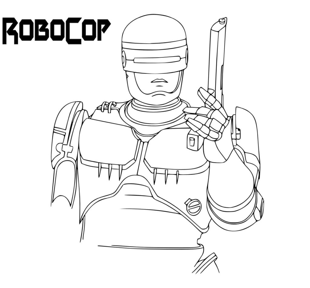 Robocop pobarvanka