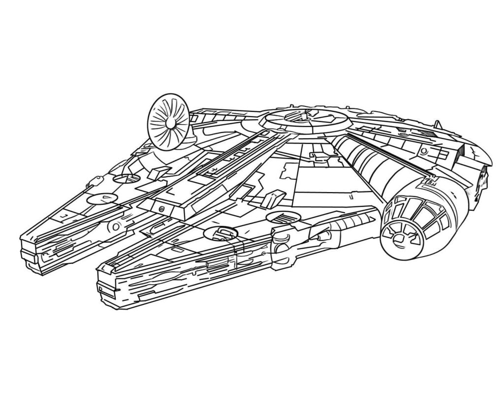 star wars spalvinimui starship